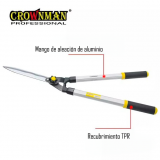 Cizalla/Tijera Poda para Setos 76cm Aluminio