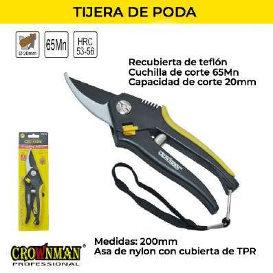 Tijera Poda Mango Plástico 20cm