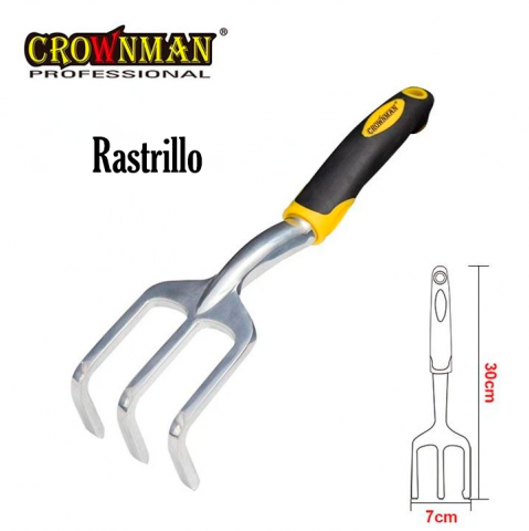 Rastrillo 3 dientes aluminio 37*37*42