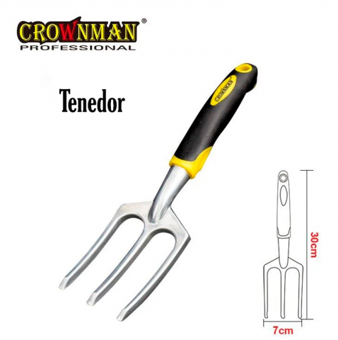Tenedor 3 dientes Aluminio 37x6,5cm