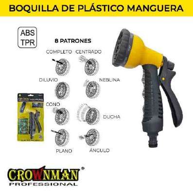 Pistola de riego Regulable 8 funciones
