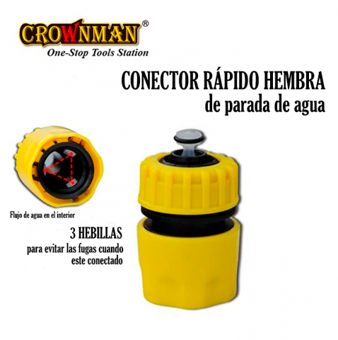 Conector Rápido Hembra 1/2 Terminal