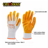 Guantes de Nylon-Nitrilo L (23cm)