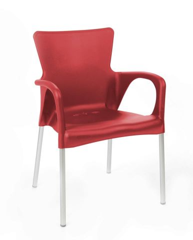 Sillón PP Terraza Rojo Burdeos